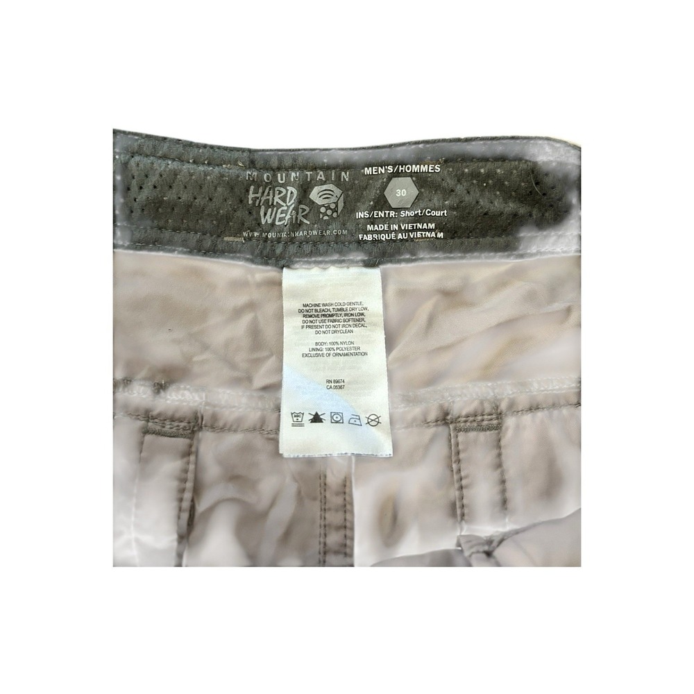 Mountain Hardwear Shorts‎ Mens Size 30 Beige Belted Hiking Outdoor Dad Nature - Picture 7 of 7